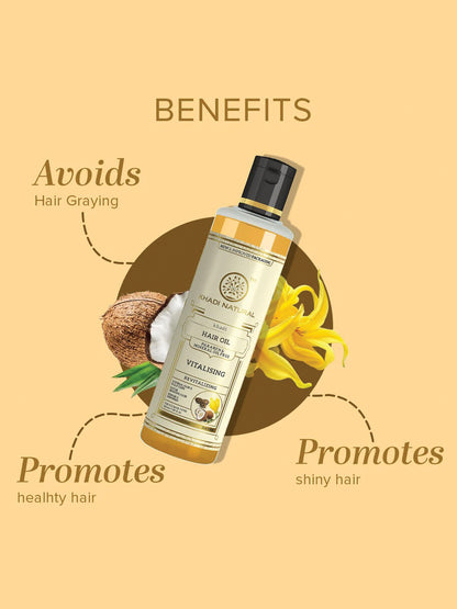 Khadi Natural Vitalising Hair Oil (210ml)