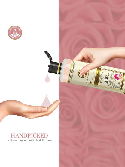 Khadi Natural Rose & Geranium Massage Oil (210ml)