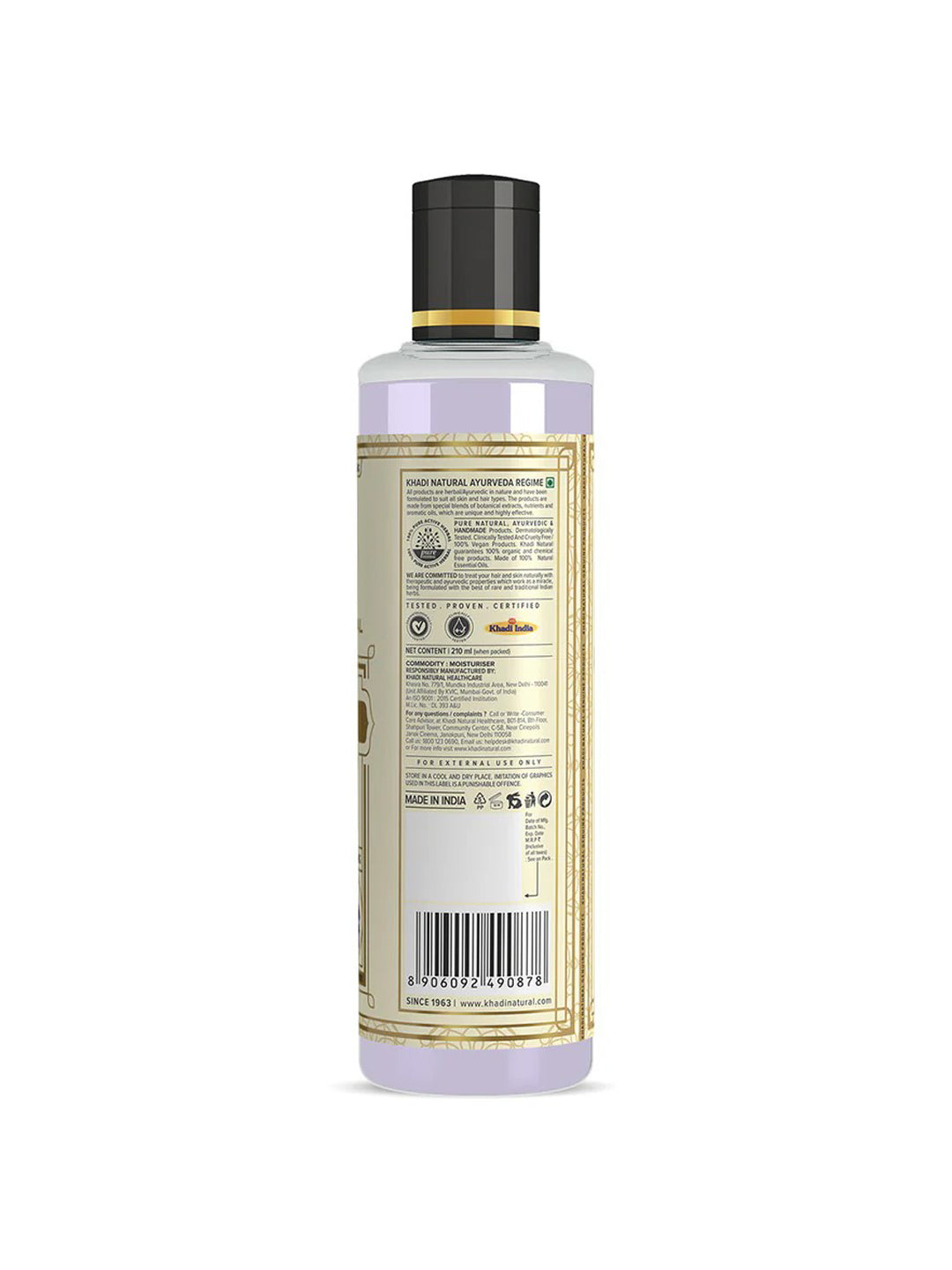 Khadi Natural Lavender Moisturizer (210ml)