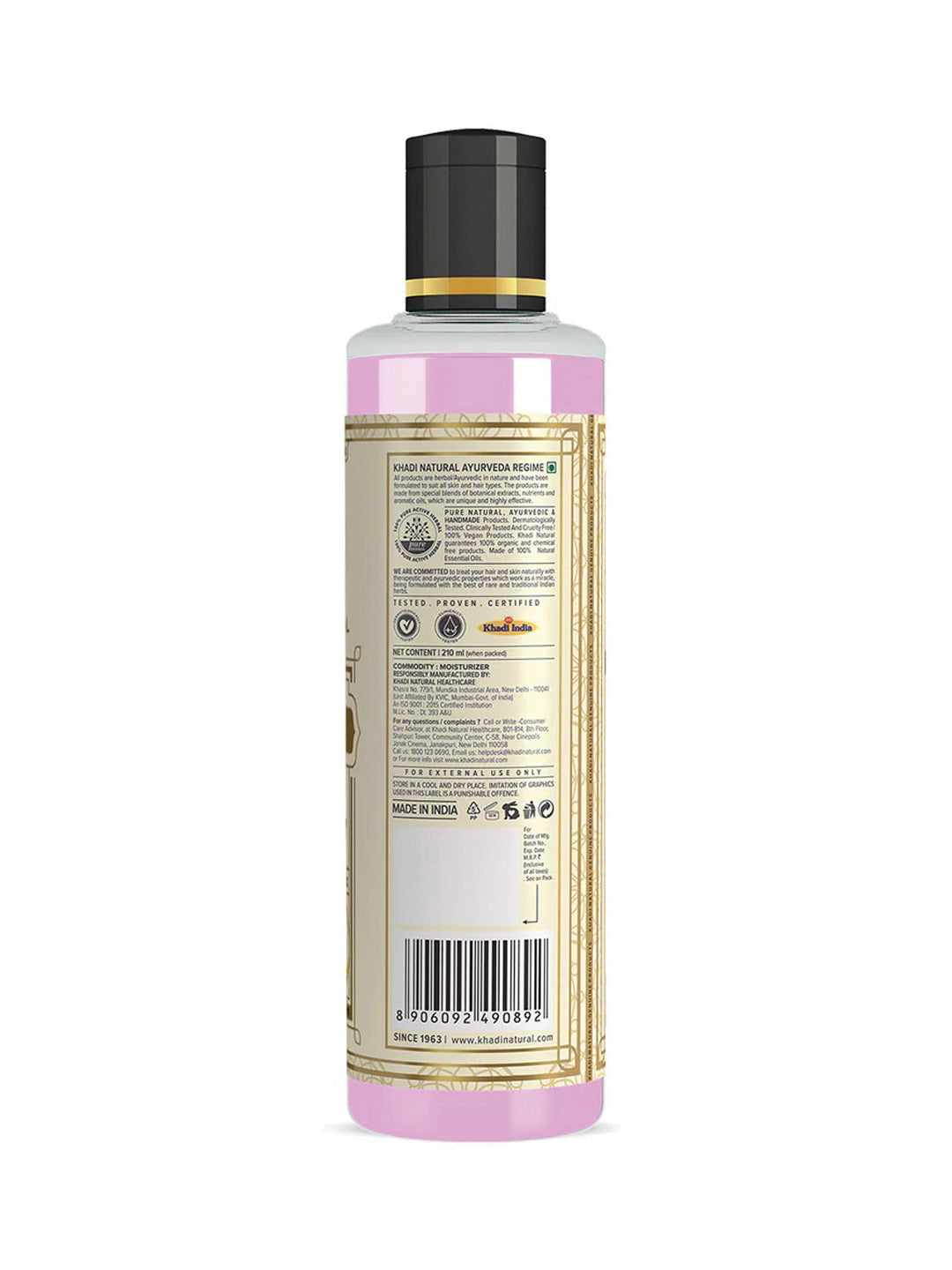 Khadi Natural Rose & Honey Moisturizer (210ml)