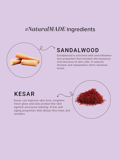 Khadi Natural Sandalwood & Kesar Moisturizer (210ml)