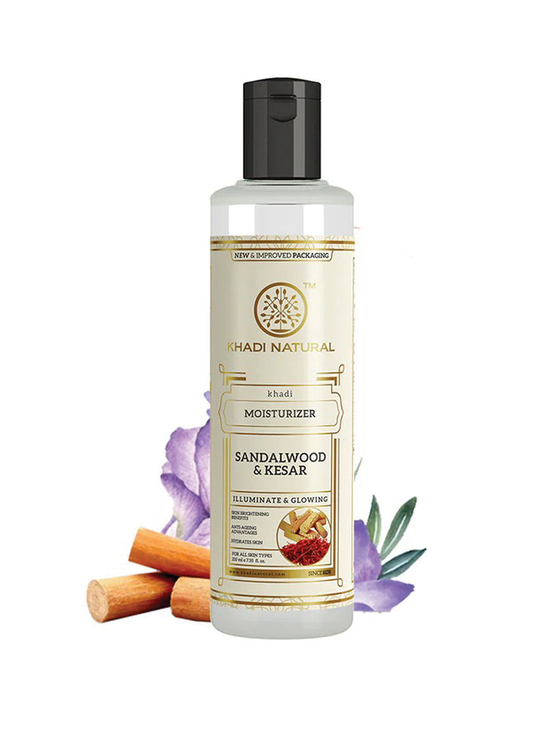 Khadi Natural Sandalwood & Kesar Moisturizer (210ml)