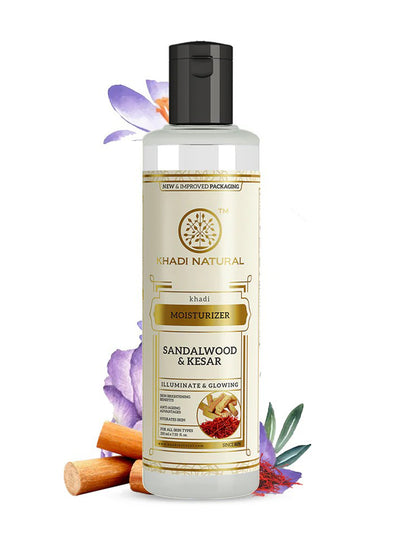 Khadi Natural Sandalwood & Kesar Moisturizer (210ml)