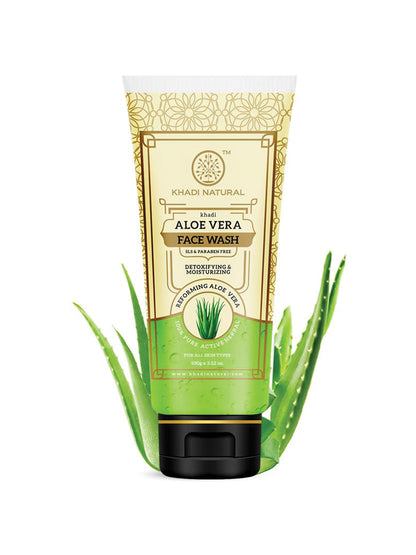 Khadi Natural Aloe Vera Face Wash Tube (100gm)
