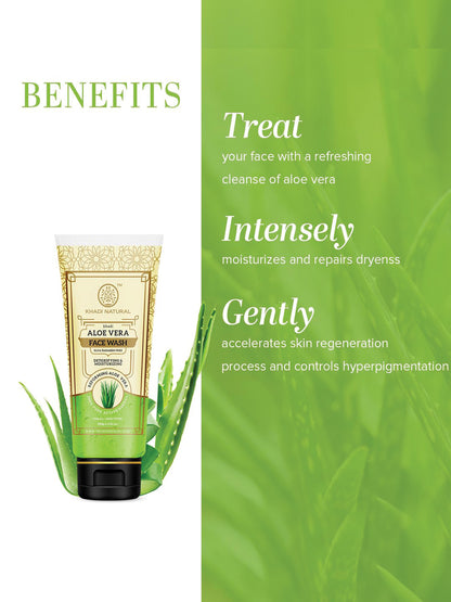 Khadi Natural Aloe Vera Face Wash Tube (100gm)