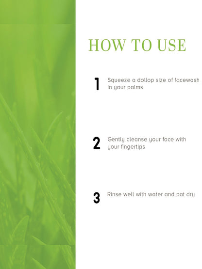 Khadi Natural Aloe Vera Face Wash Tube (100gm)