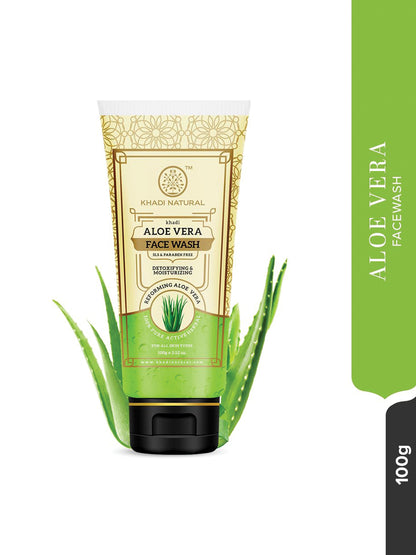 Khadi Natural Aloe Vera Face Wash Tube (100gm)