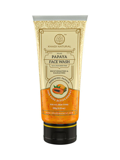 Khadi Natural Papaya Face Wash Tube (100gm)