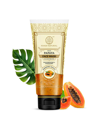 Khadi Natural Papaya Face Wash Tube (100gm)