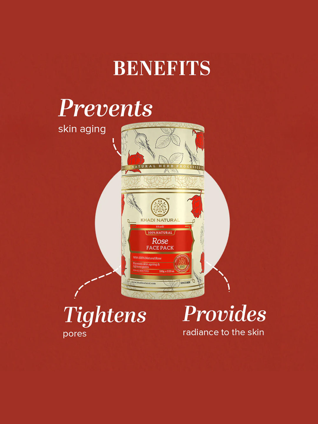 Khadi Natural Rose Face Pack (100gm)