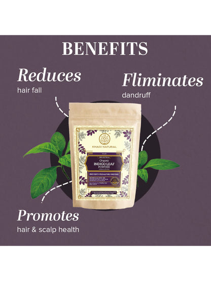 Khadi Natural Organic Indigo Leaf Powder (100g)
