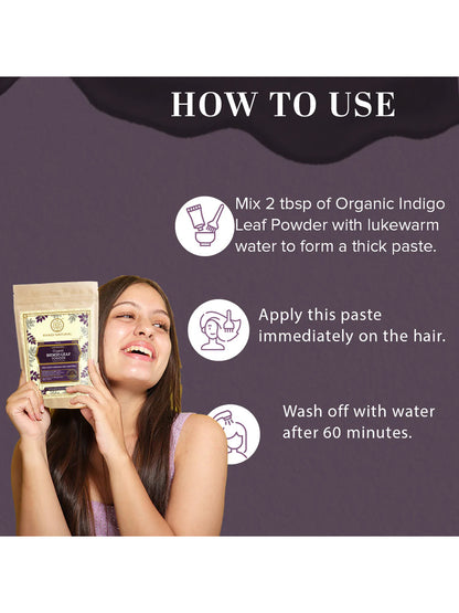 Khadi Natural Organic Indigo Leaf Powder (100g)