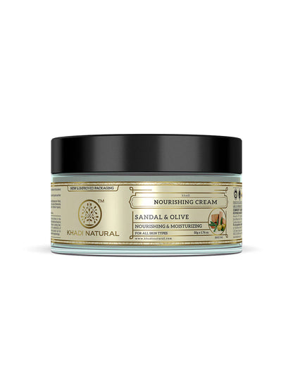 Khadi Natural Sandal & Olive Face Nourishing Cream (50g)