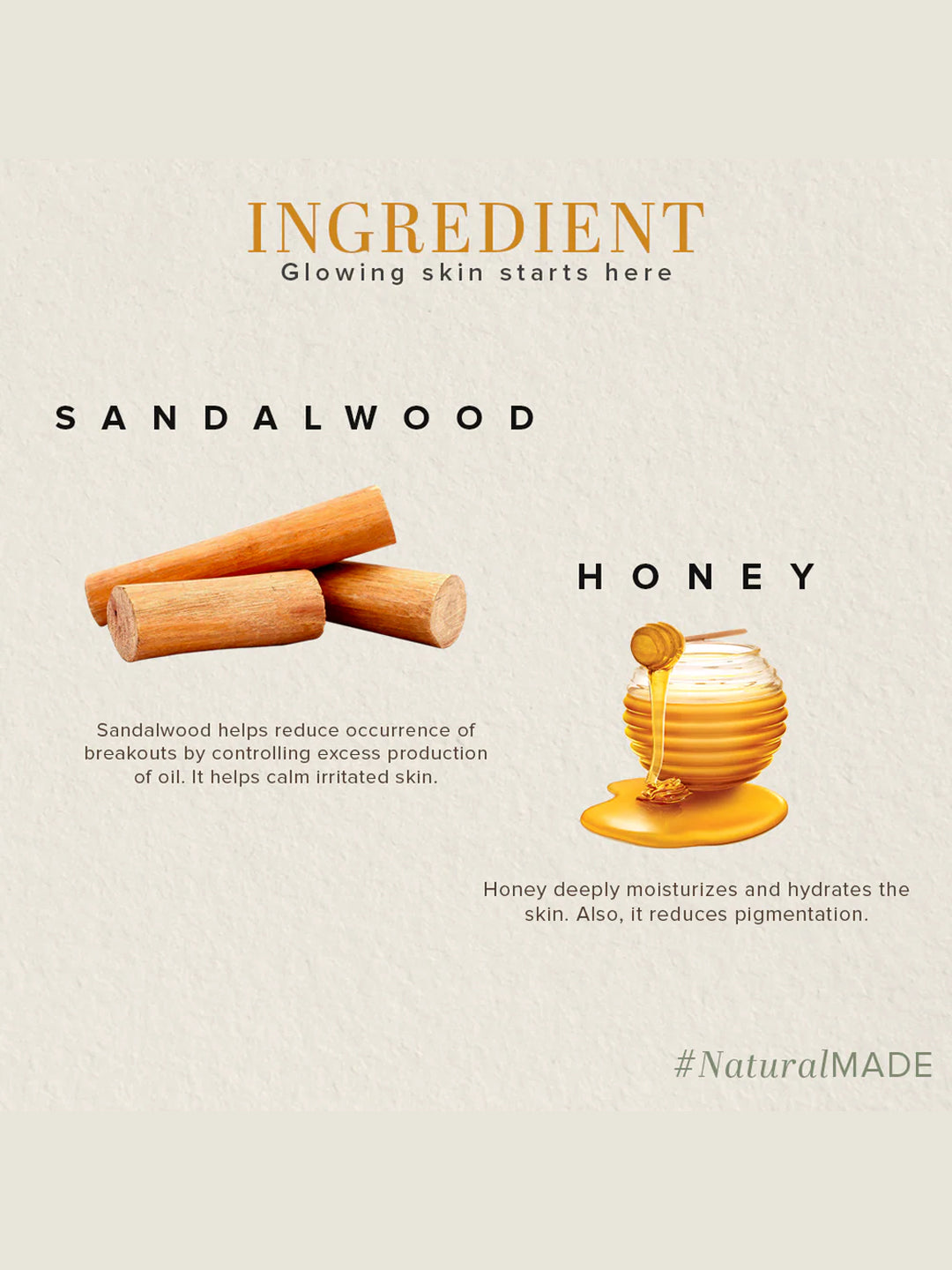 Khadi Natural Sandalwood & Honey Body Wash (210ml)
