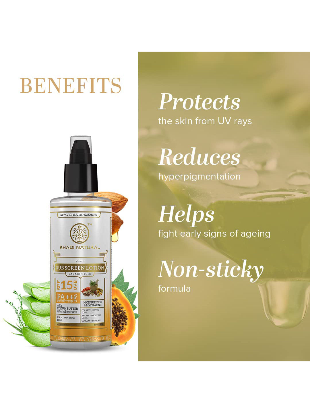 Khadi Natural Sunscreen SPF 15 (100ml)