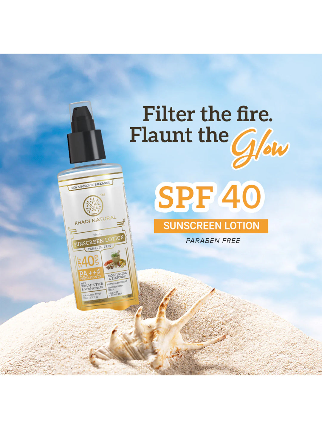 Khadi Natural Sunscreen SPF 40 (100ml)