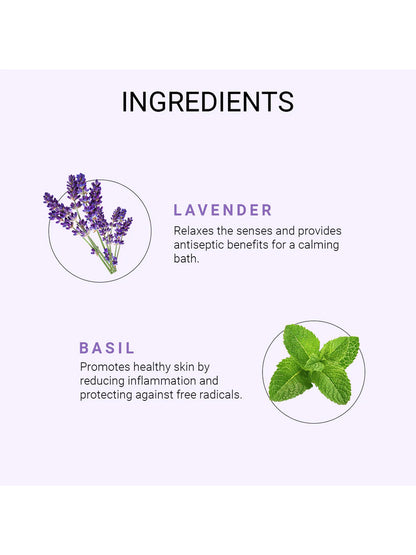 Khadi Natural Lavender & Basil Bath Salt (200gm)