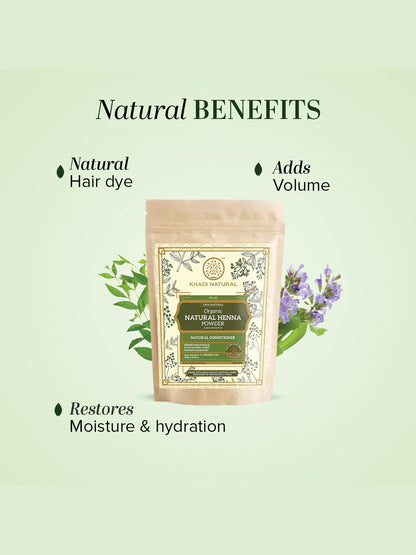 Khadi Natural Organic Natural Henna Powder (100g)