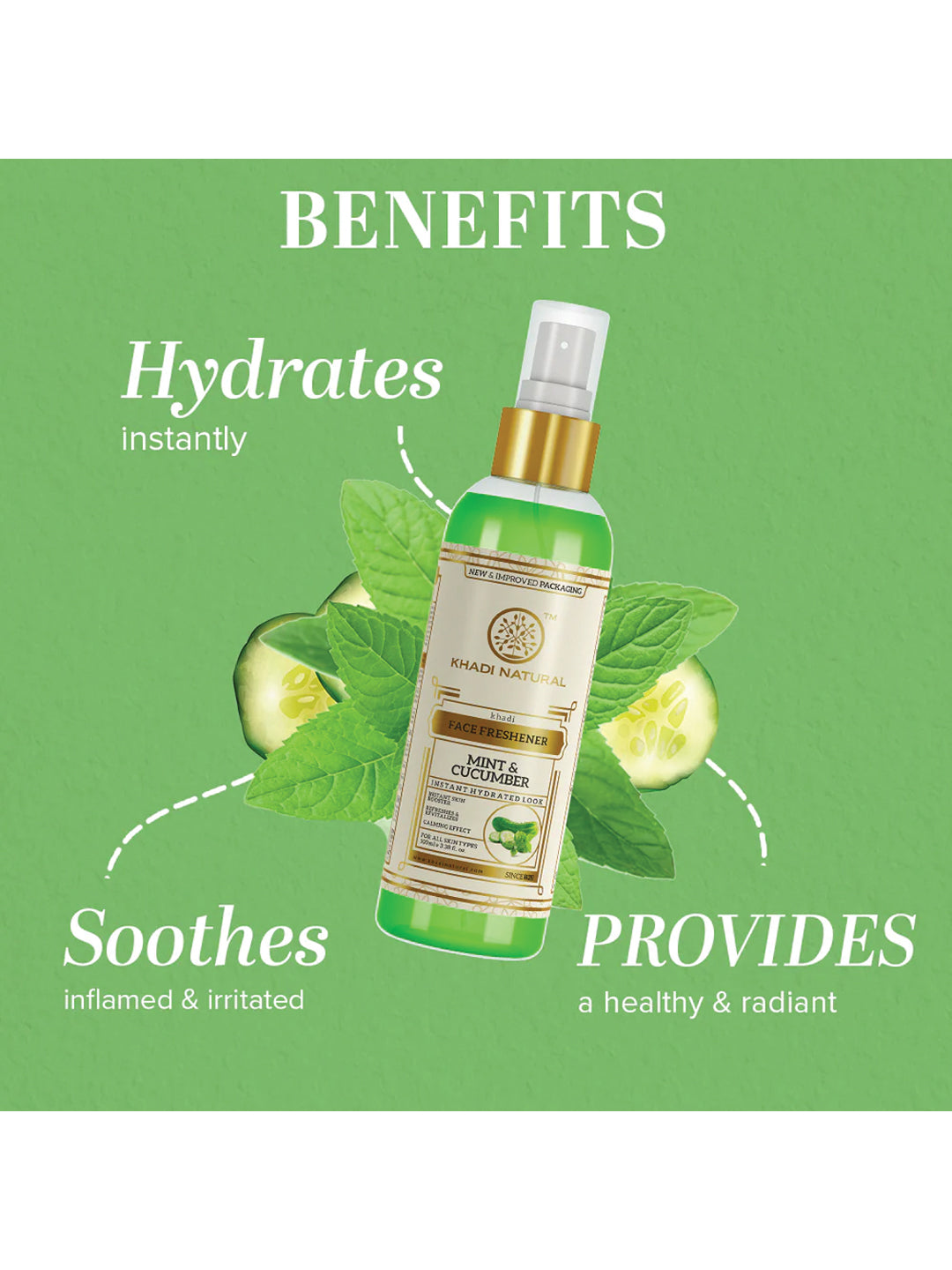 Khadi Natural Mint & Cucumber Face Freshener (100ml)