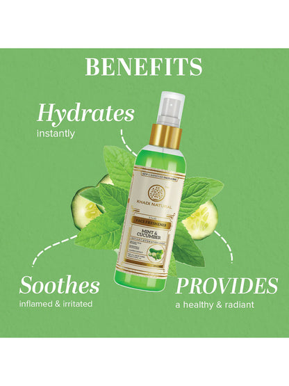 Khadi Natural Mint & Cucumber Face Freshener (100ml)