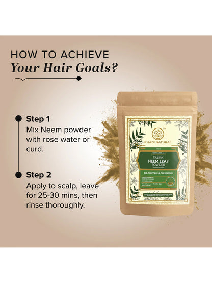 Khadi Natural Organic Neem Leaf Powder (100g)