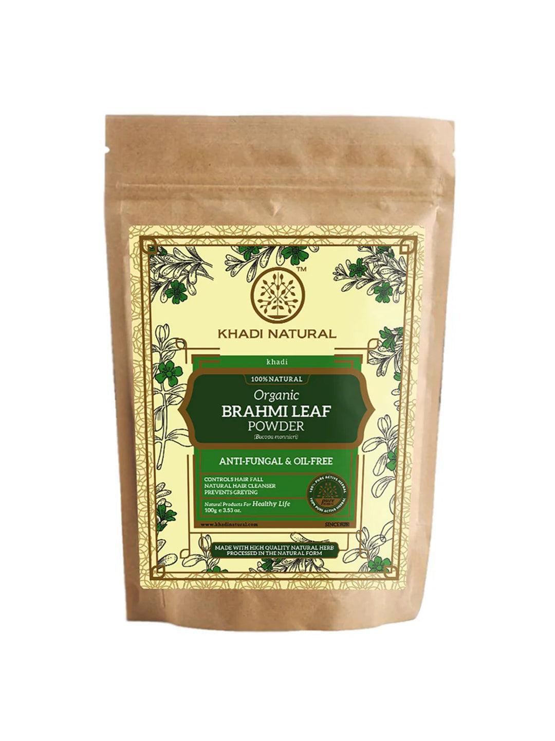 Khadi Natural Organic Brahmi Leaf Powder (100g)