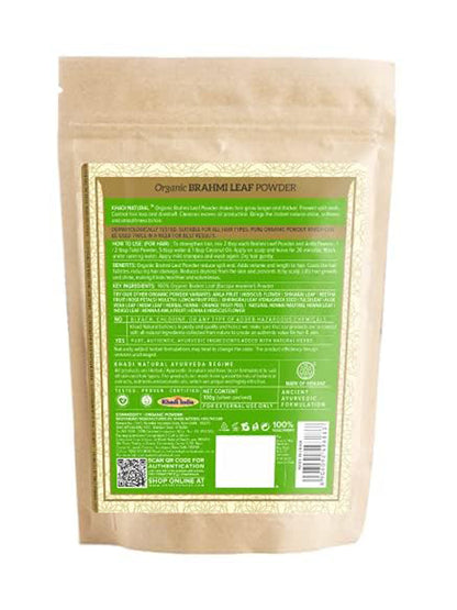Khadi Natural Organic Brahmi Leaf Powder (100g)