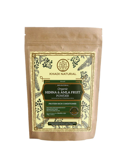 Khadi Natural Organic Henna & Amla Fruit Powder (100g)
