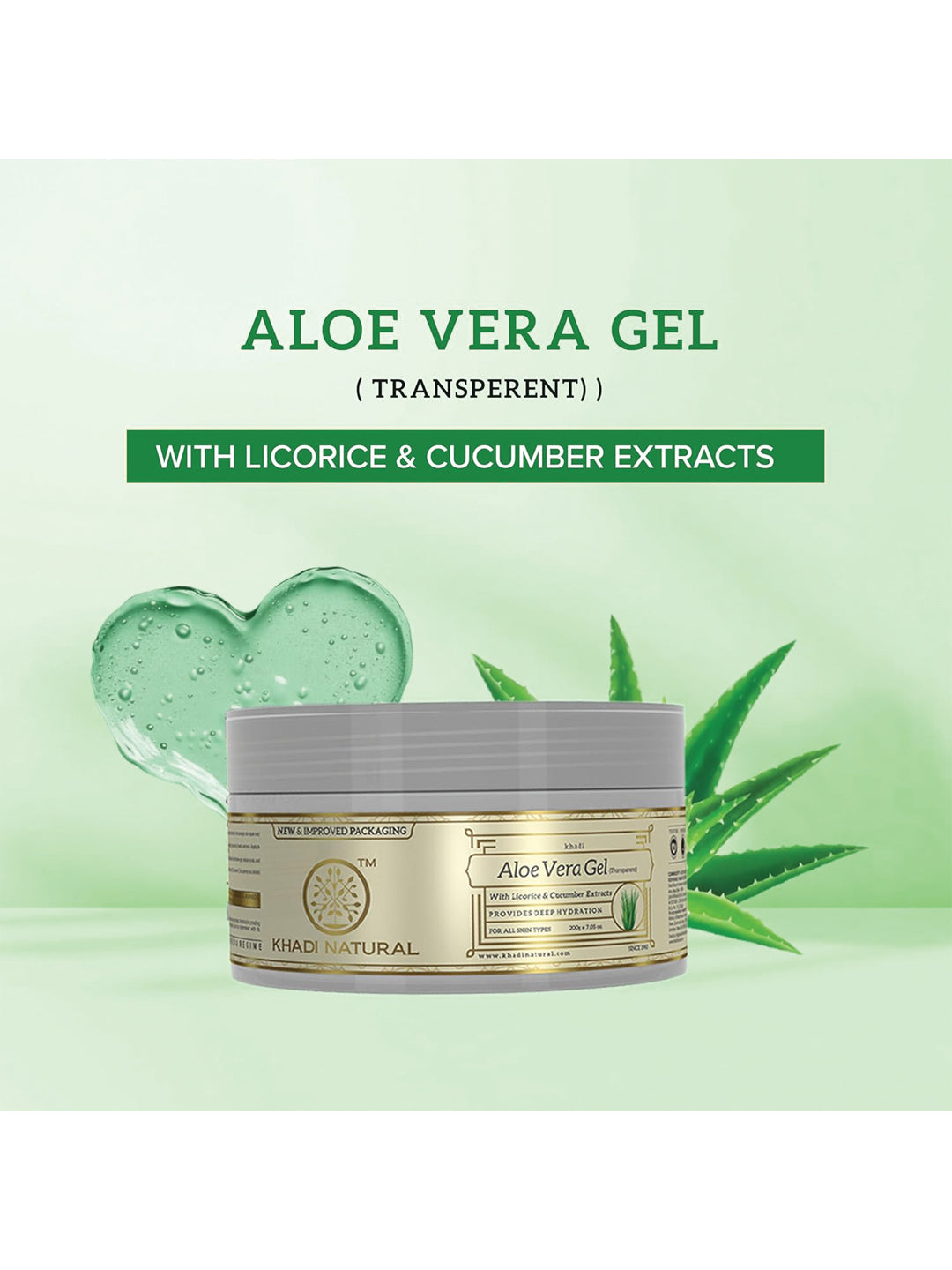 Khadi Natural Aloe Vera Gel Transparent (200g)