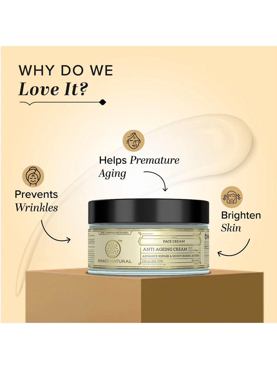 Khadi Natural Anti Ageing Cream (50g)