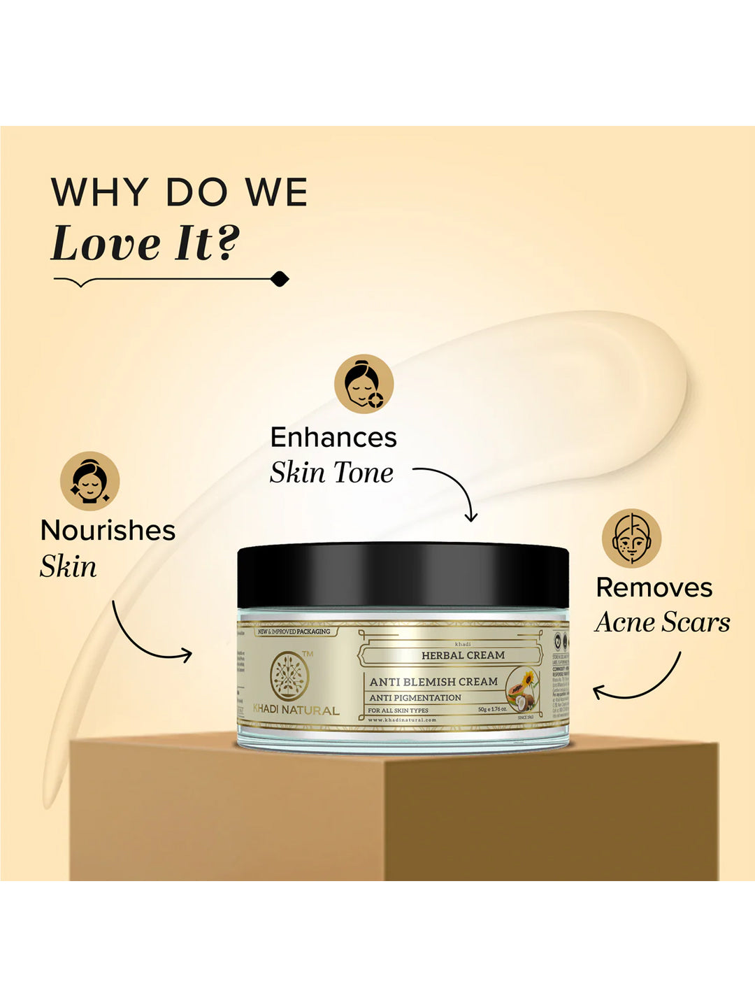 Khadi Natural Anti Blemish Cream (50g)