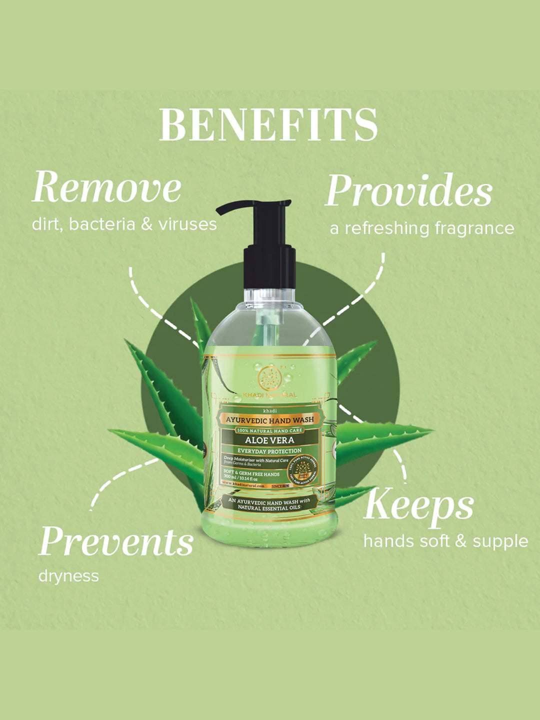Khadi Natural Ayurvedic Hand Wash (300ml)