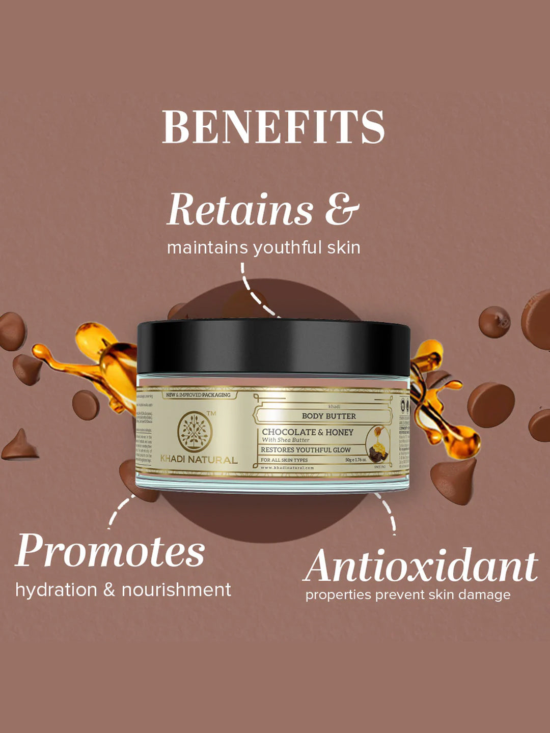 Khadi Natural Chocolate & Honey Body Butter (50g)