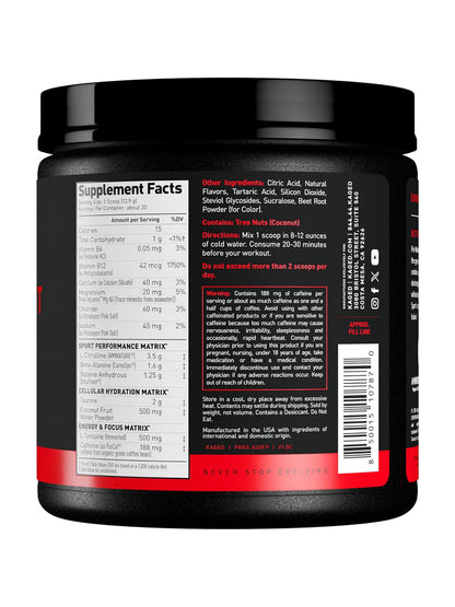 Kaged Pre-Workout Sport Fruit Punch Powder 258 g