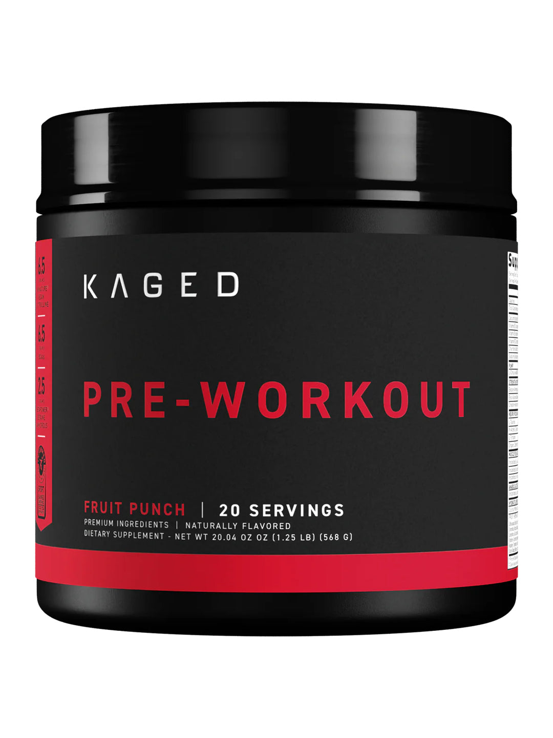 Kaged Pre-Workout Fruit Punch Powder 568 g