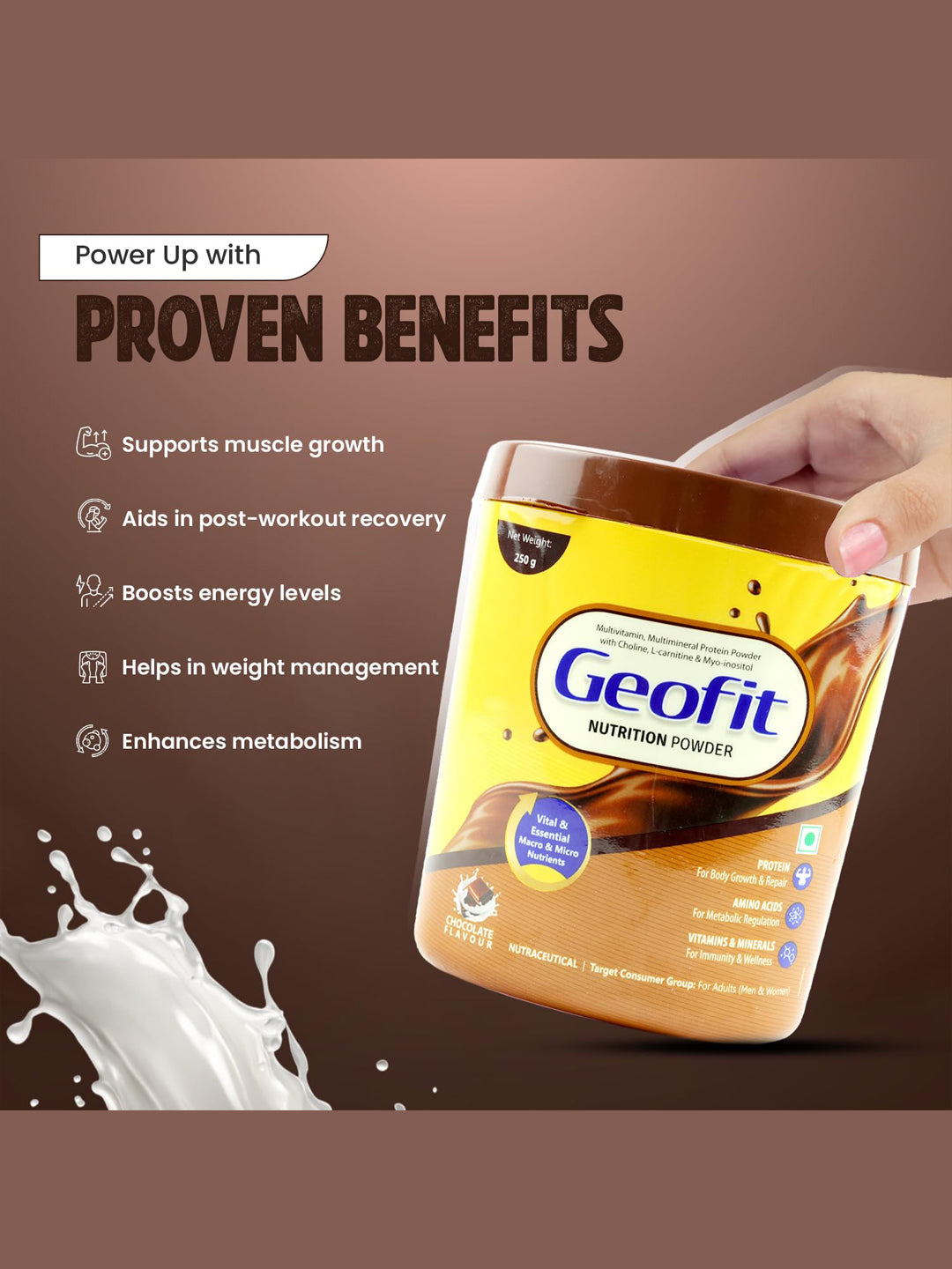 Leeford Geofit Protein Powder Chocolate