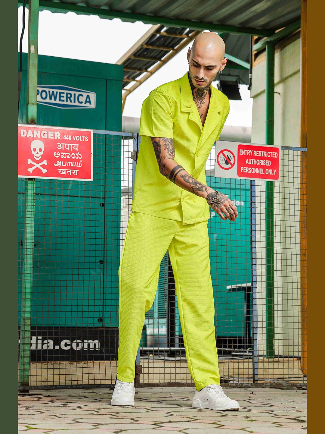 House Of Koala Lime Green Relaxed Fit All Day Pants