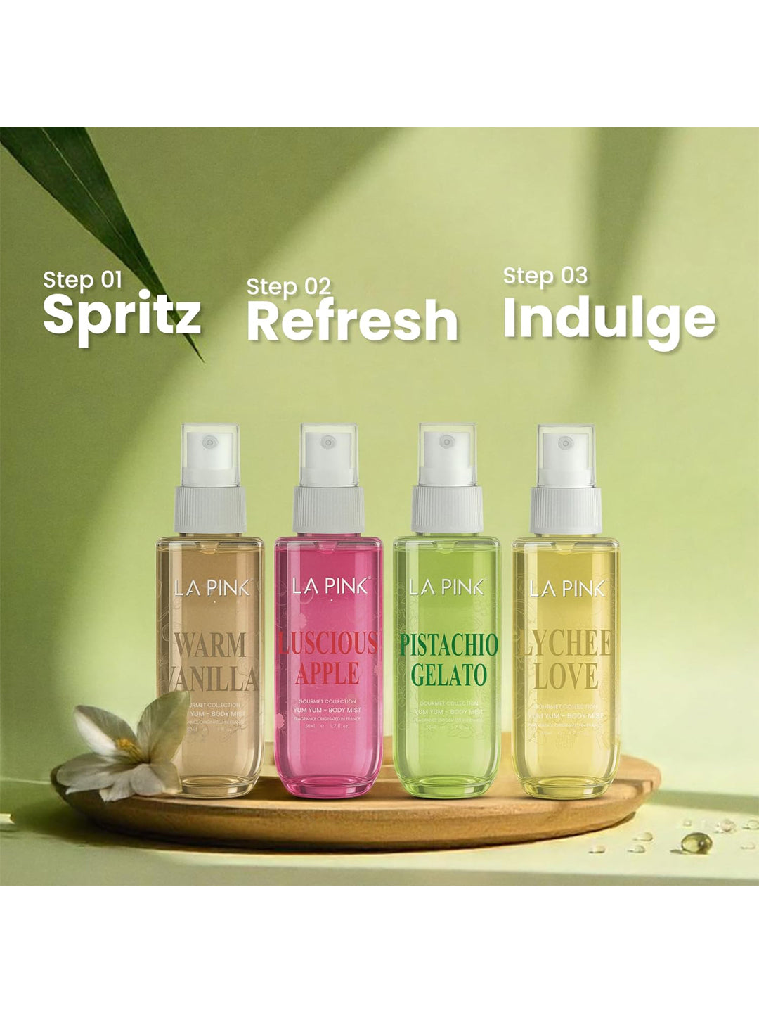 LA PINK Yum Yum Body Mist Gourmet Collection Gift Set (4x50ml)