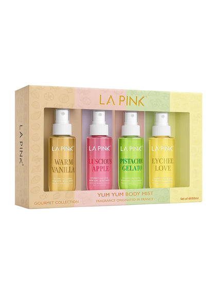 LA PINK Yum Yum Body Mist Gourmet Collection Gift Set (4x50ml)