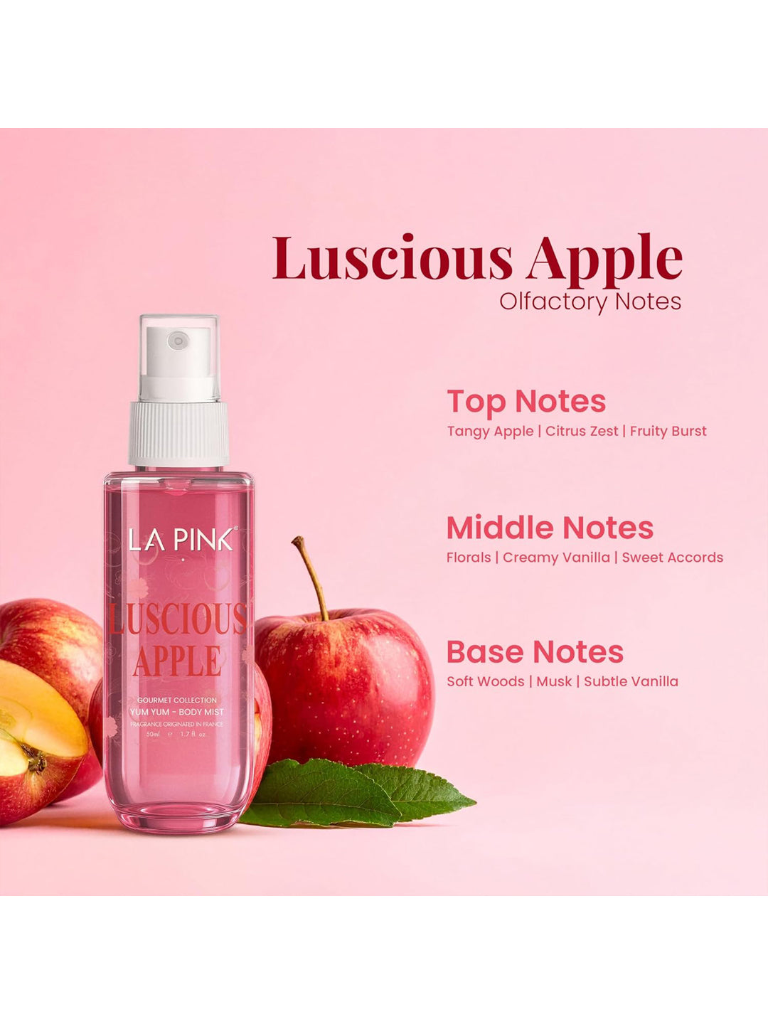 LA PINK Yum Yum Body Mist Gourmet Collection Gift Set (4x50ml)