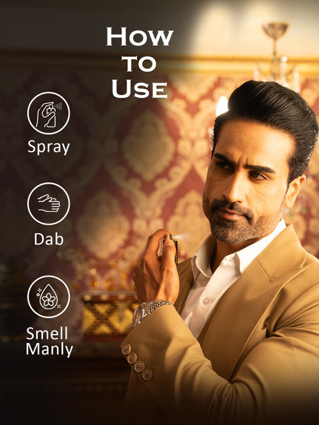 LA PINK Luxury Collection Gift Set for Men Hot Look, 24 Carat, Timeless, Arabian Oud (30ml x 4)