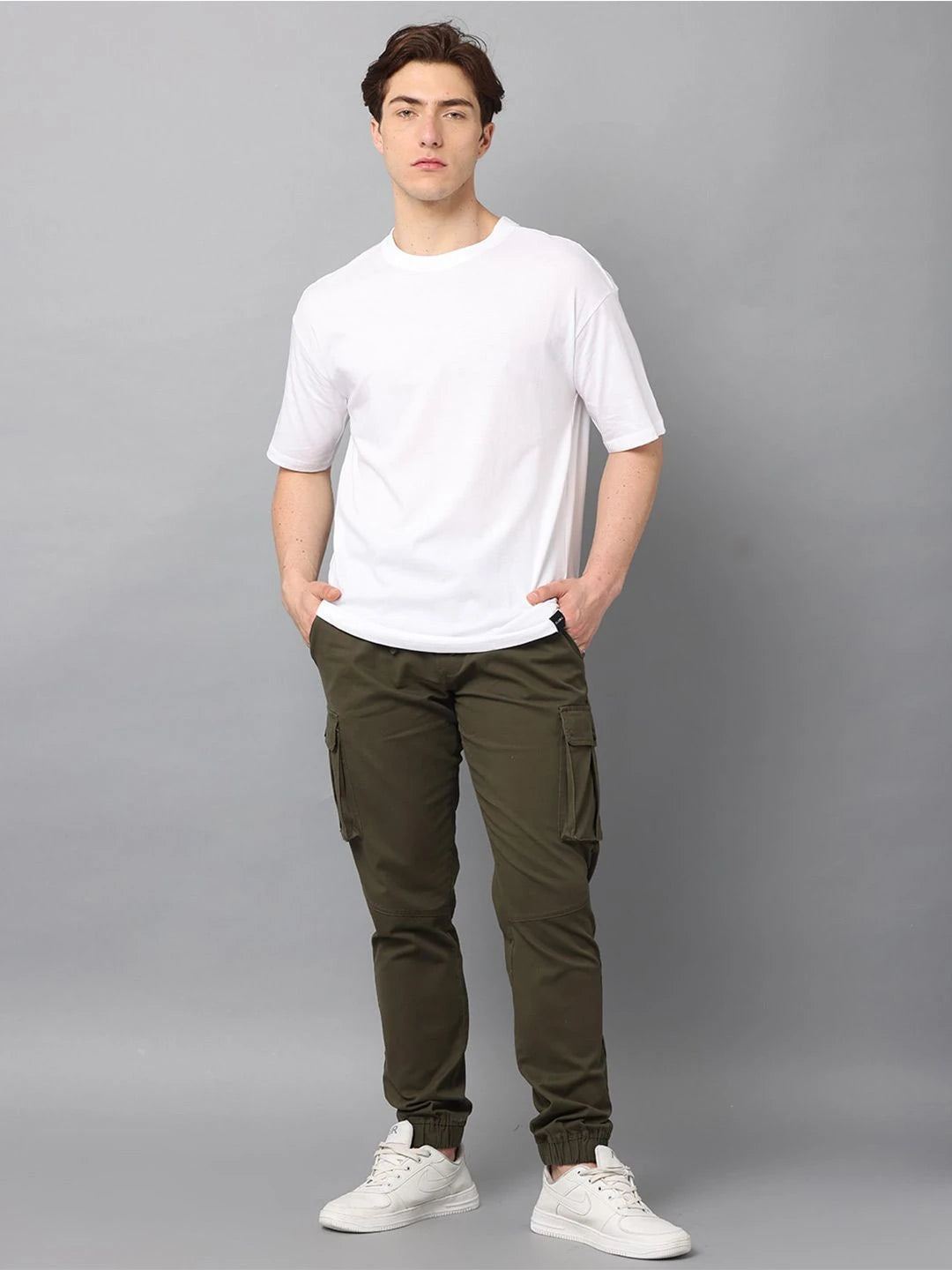 Silisoul White Oversized Fit Pure Cotton Short Sleeves T-Shirt