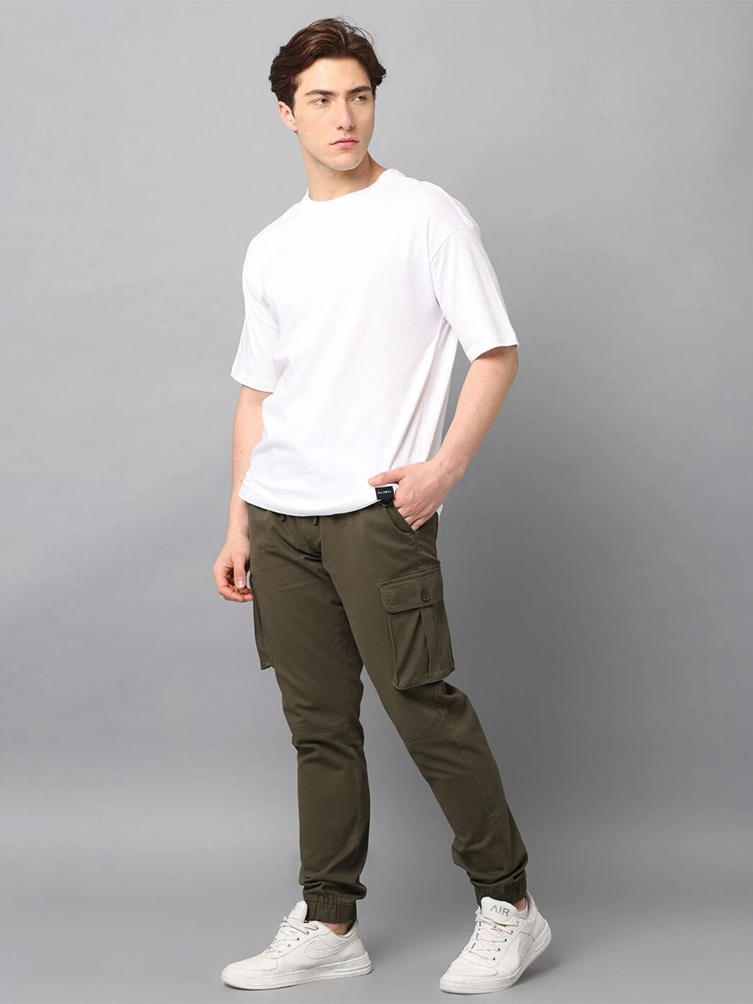 Silisoul White Oversized Fit Pure Cotton Short Sleeves T-Shirt