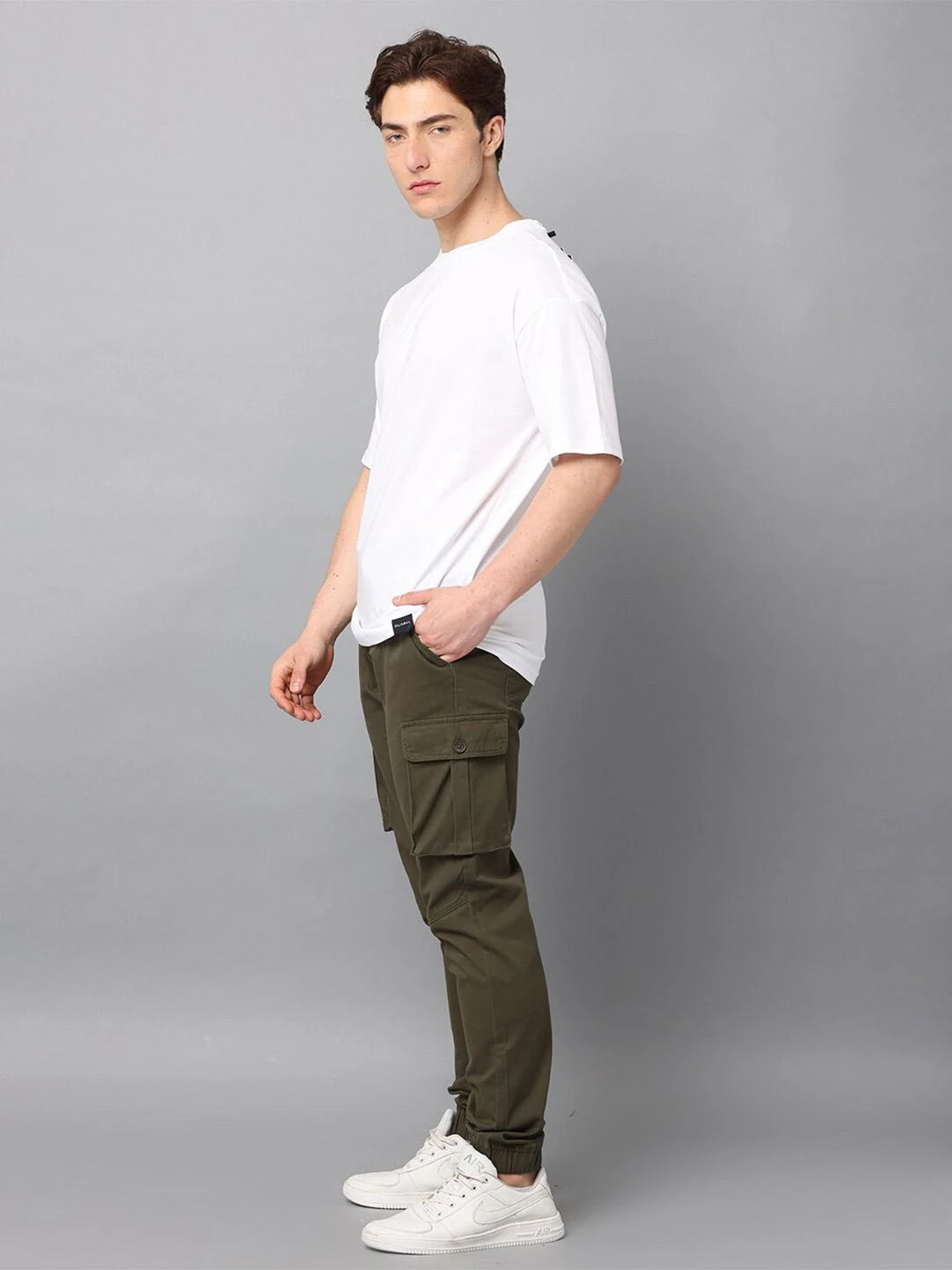 Silisoul White Oversized Fit Pure Cotton Short Sleeves T-Shirt