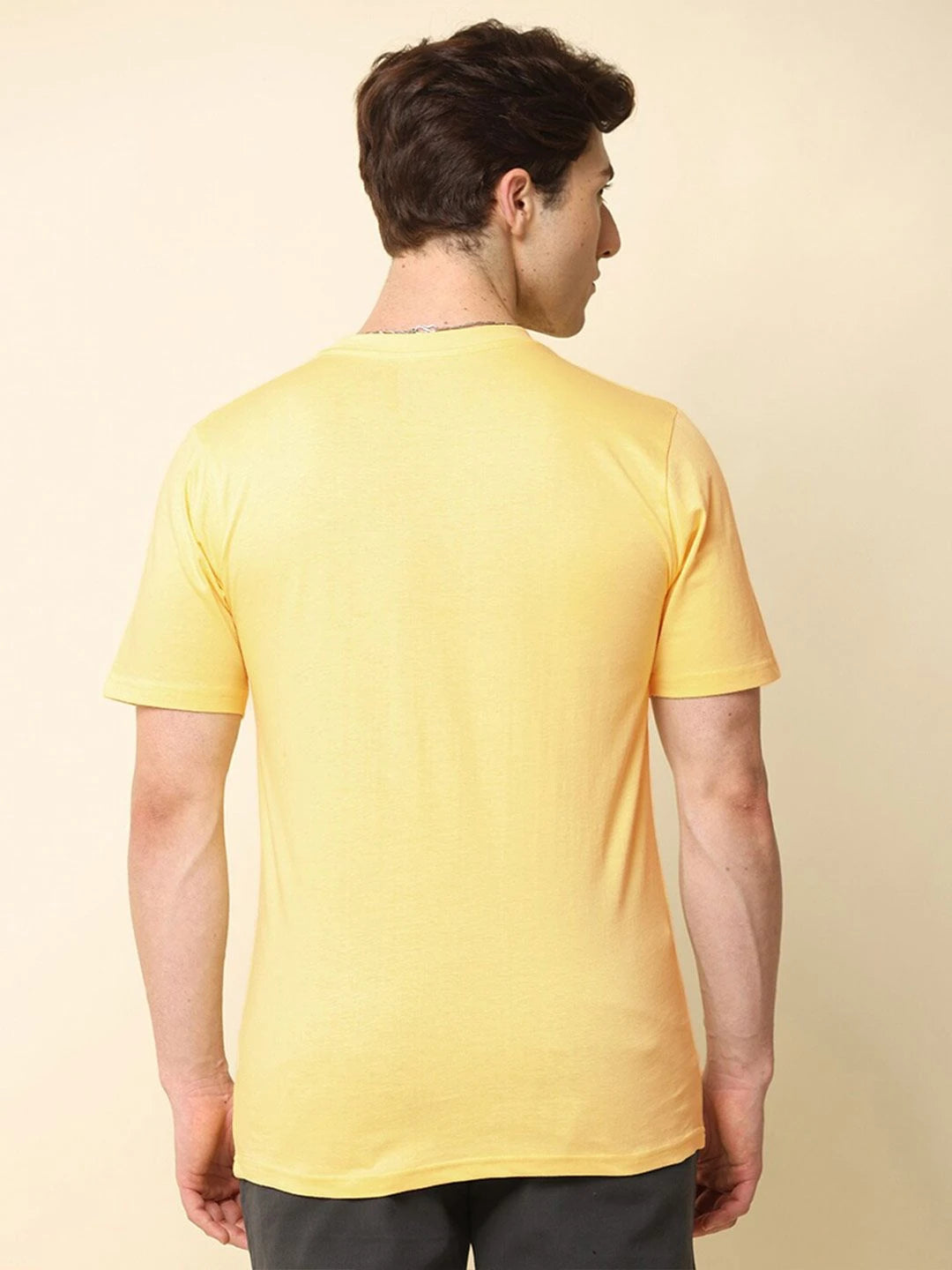 Silisoul Green Regular Fit Cotton Short Sleeves Round Neck T-Shirt