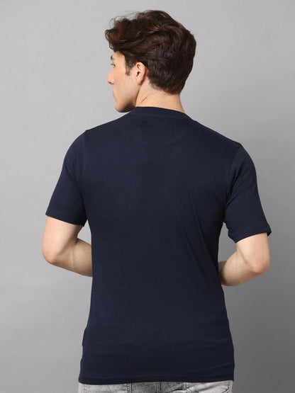 Silisoul Yellow Regular Fit Cotton Short Sleeves Round Neck T-Shirt