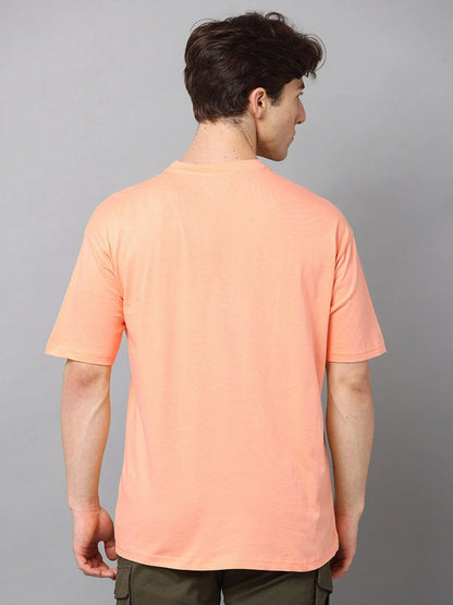 Silisoul Peach Oversized Fit Cotton Short Sleeves Pack of 2 T-Shirt