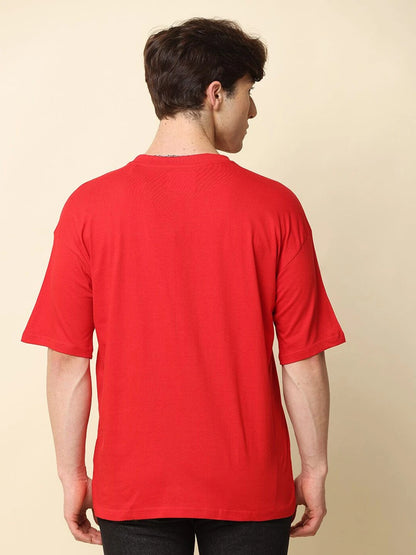 Silisoul Mustard Oversized Fit Pure Cotton Short Sleeves T-Shirt