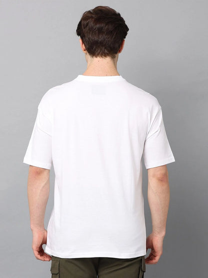 Silisoul Olive Oversized Fit Cotton Short Sleeves Bio Finish T-Shirt