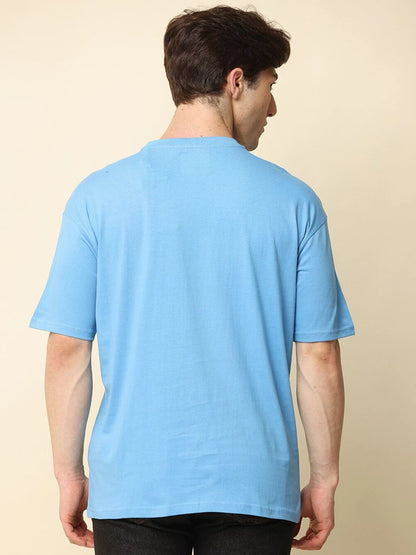 Silisoul Red Oversized Fit Pure Cotton Short Sleeves T-Shirt